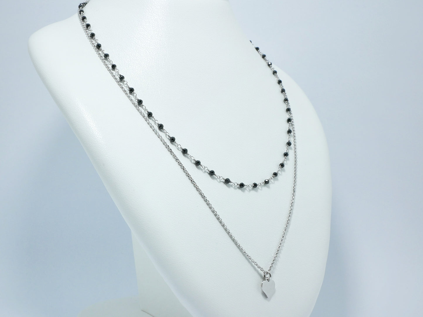 Collana in argento 925 con cuore