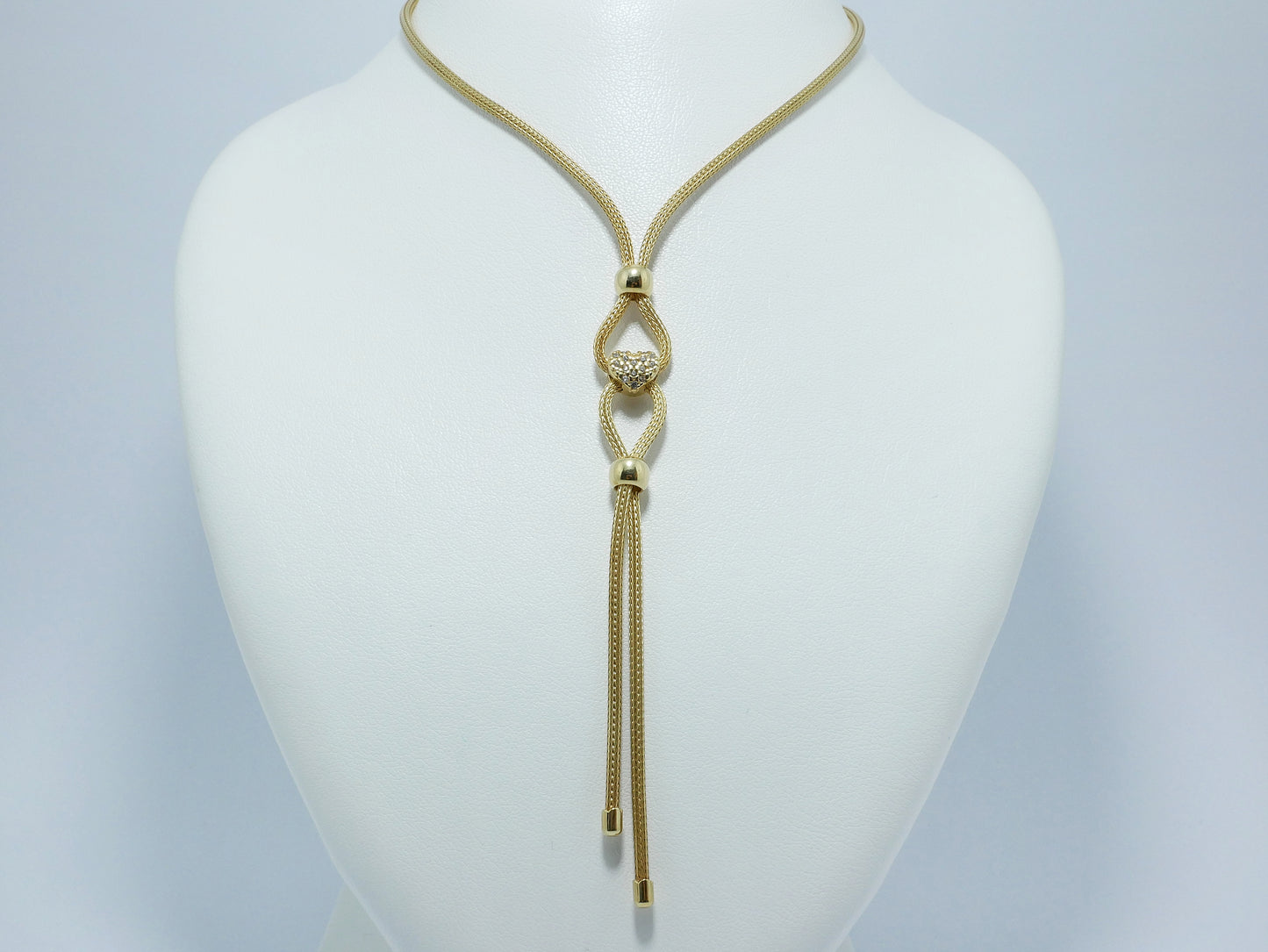 Collana in argento dorato