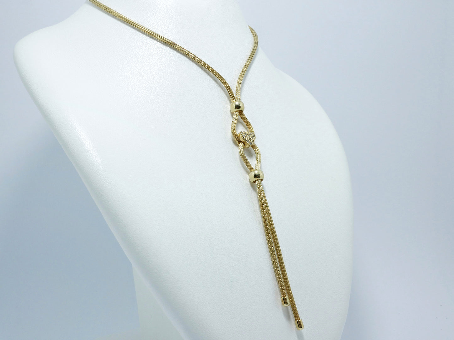 Collana in argento dorato
