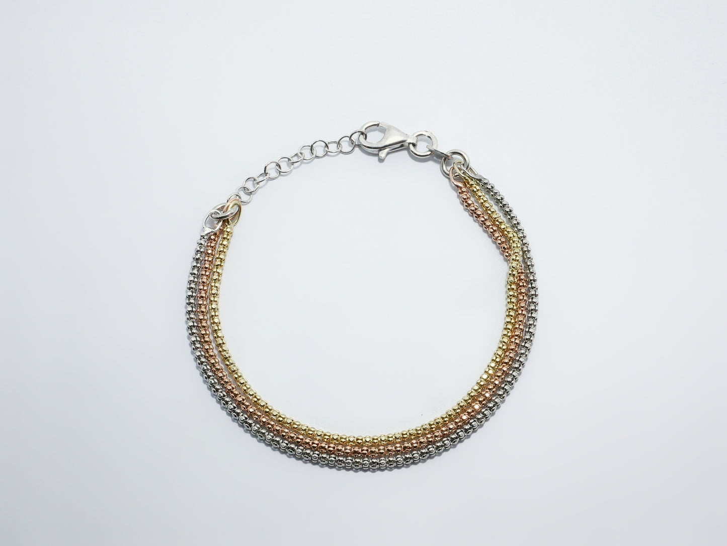 Bracciale in argento multicolor