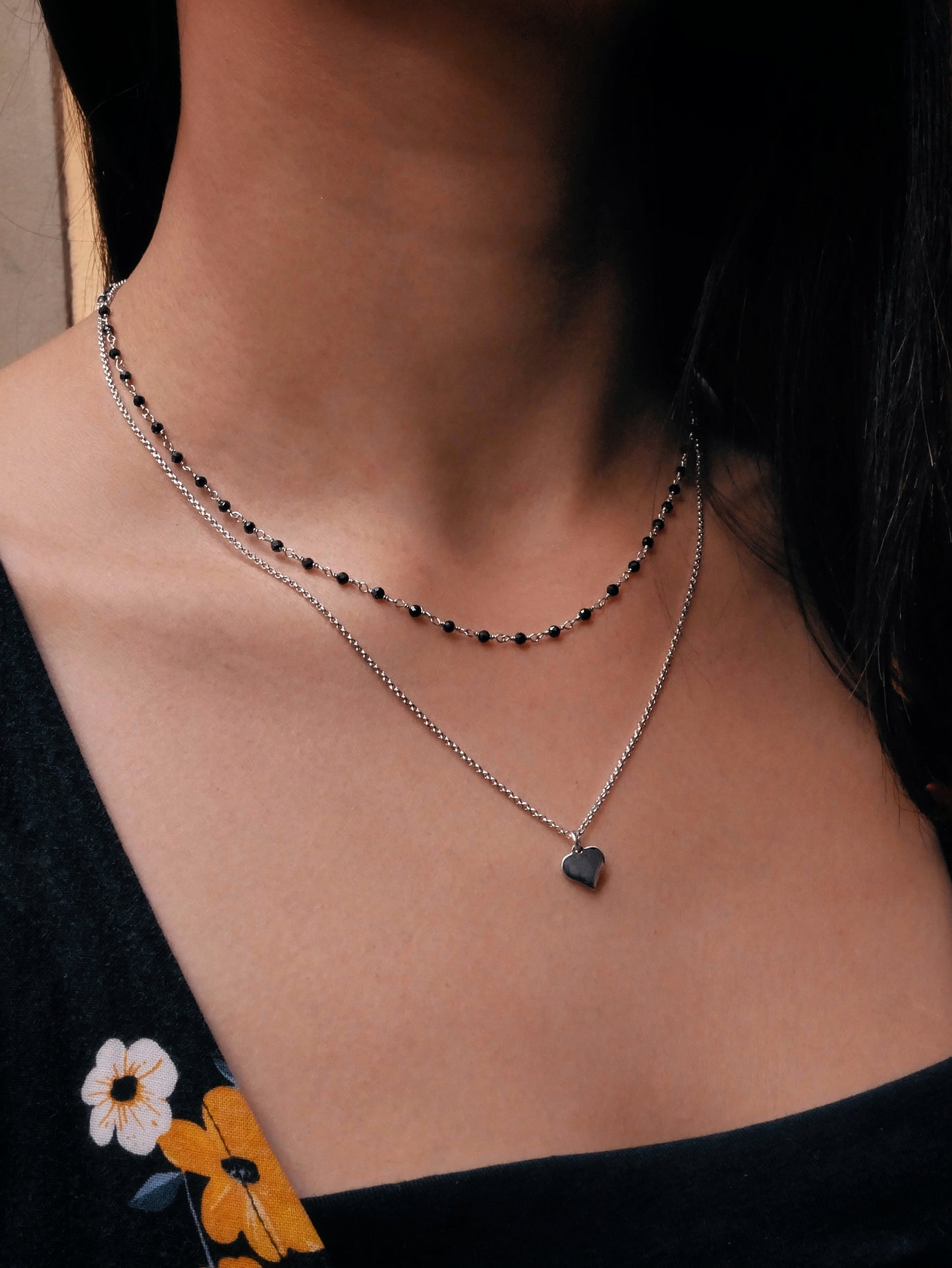 Collana in argento 925 con cuore