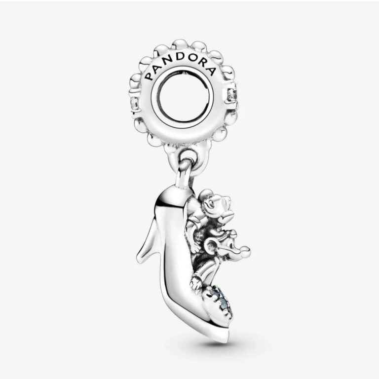 Charm Pendente Pandora Disney Scarpetta di Cristallo di Cenerentola e Topini