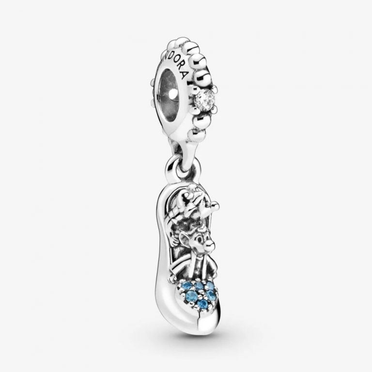 Charm Pendente Pandora Disney Scarpetta di Cristallo di Cenerentola e Topini