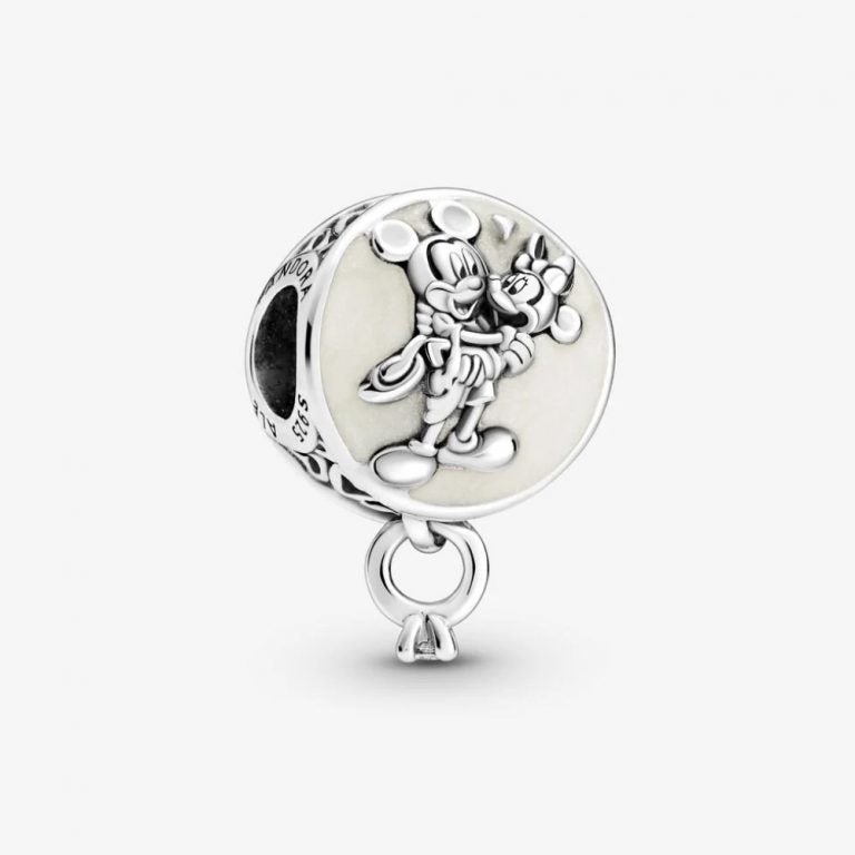 Charm Pendente Pandora Disney Amore Eterno con Mickey Mouse e Minnie