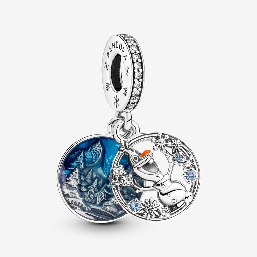 Disney, Frozen, Charm Pendente Olaf nella neve