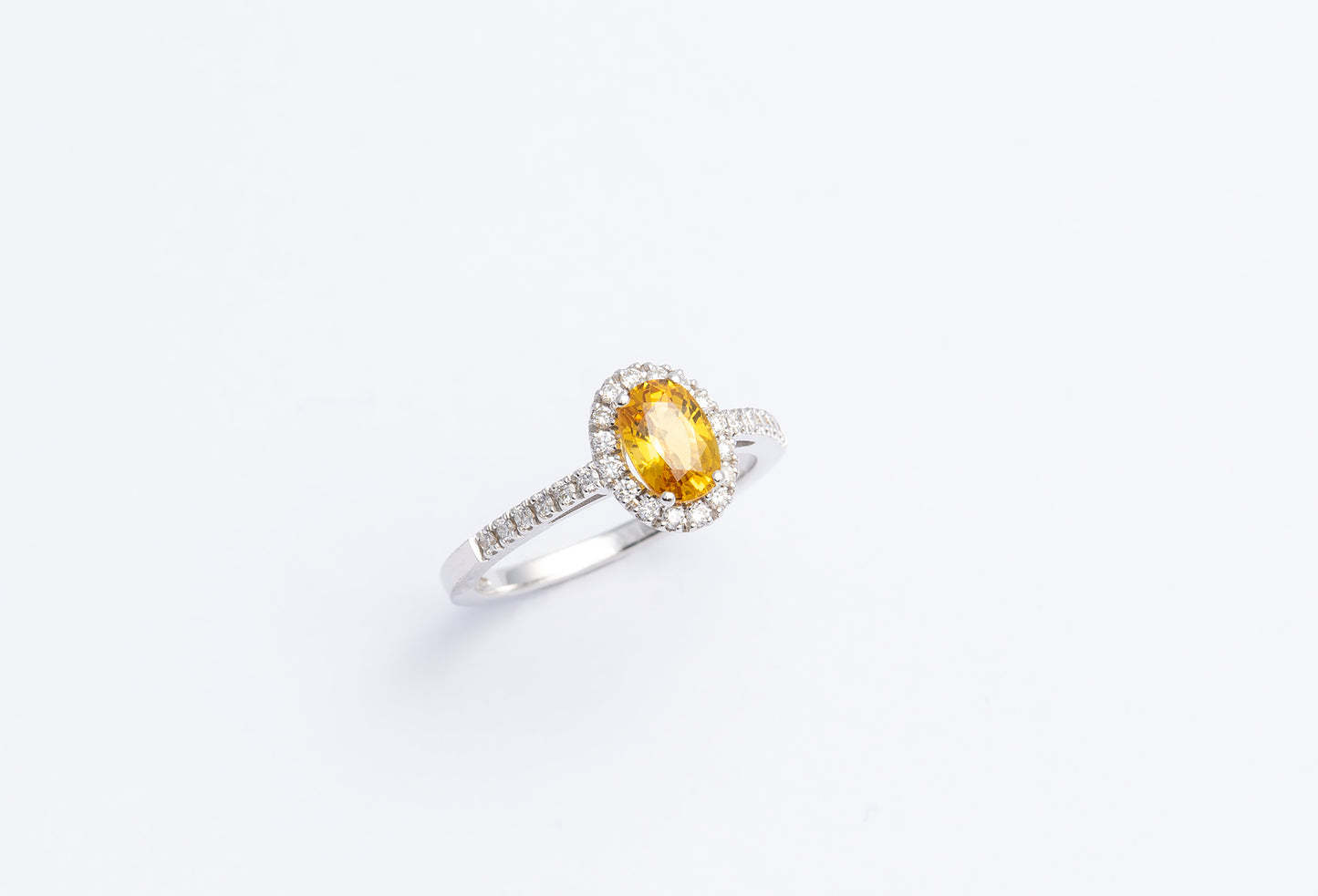 Anello Kate Zaffiro giallo e diamanti