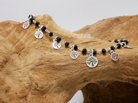 Bracciale in argento e albero della vita