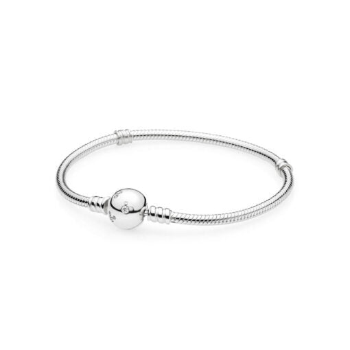 Bracciale Pandora Disney in Argento con Chiusura Sferica con Mickey Mouse