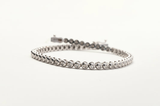 Bracciale tennis con diamanti